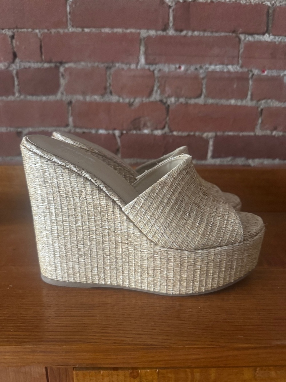 Larroude x Jennifer Fisher Wedge Sandals